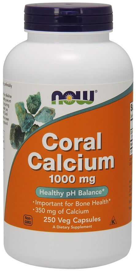 Produkto nuotrauka: NOW Foods Coral Calcium, 1000mg - 250 kapsulių