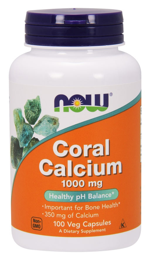 Produkto nuotrauka: NOW Foods Coral Calcium, 1000mg - 100 kapsulių