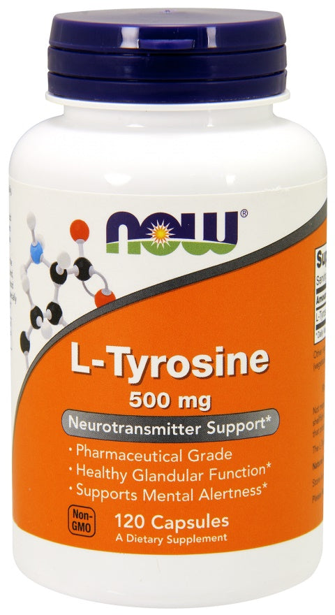 NOW Foods L - tirozinas, 500 mg - 120 kapsulių