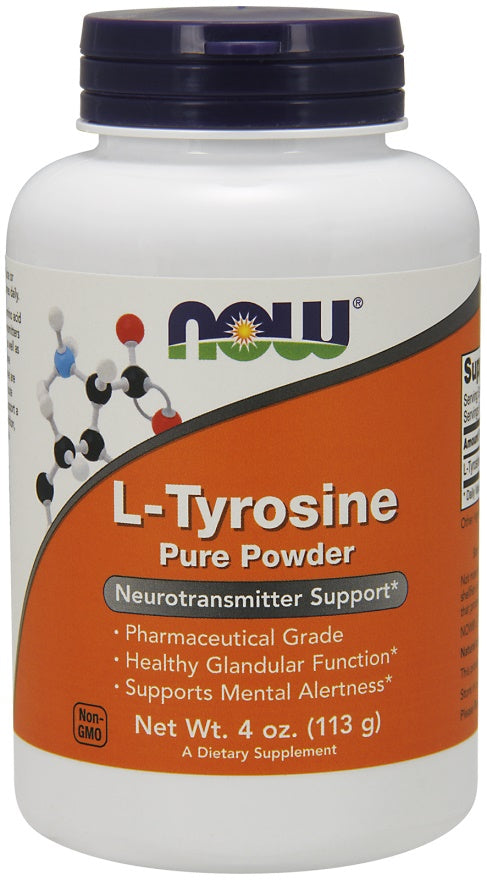 Produkto nuotrauka: NOW Foods L-Tyrosine, Powder - 113 g