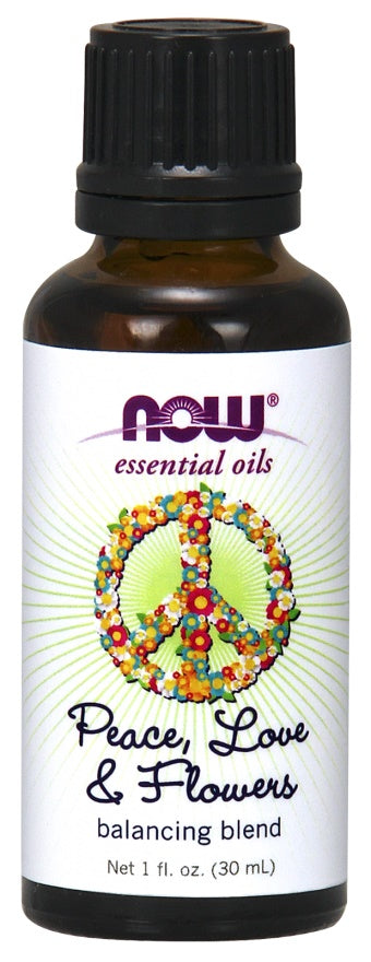 Produkto nuotrauka: NOW Foods Essential Oil, Peace Love & Flowers Oil Blend - 30 ml.