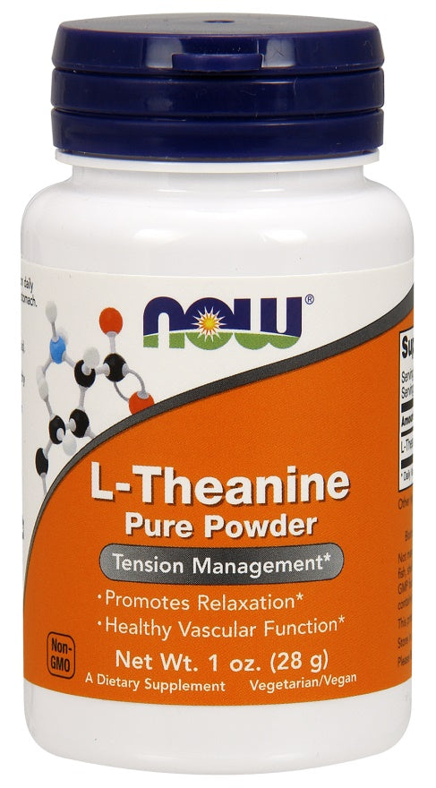 Produkto nuotrauka: NOW Foods L-Theanine, Pure Powder - 28 g