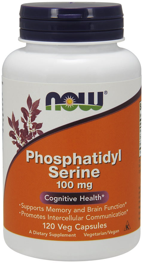 Produkto nuotrauka: NOW Foods Phosphatidyl Serine, 100mg - 120 kapsulių