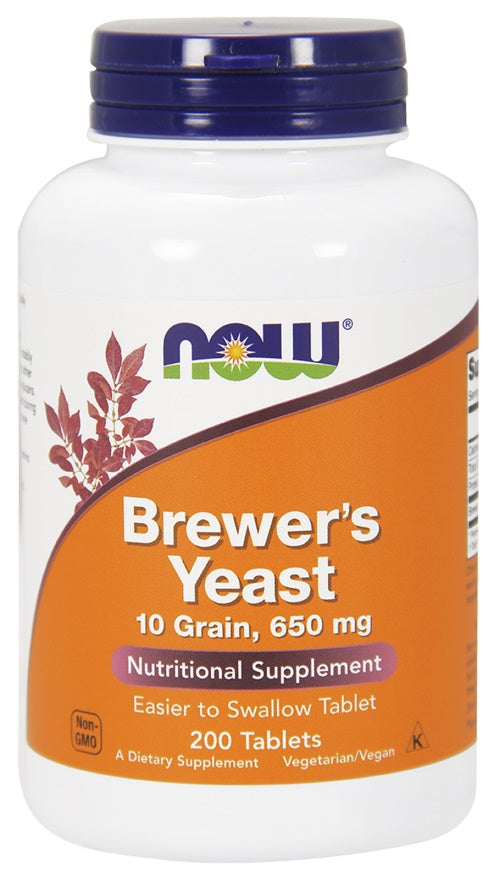 Produkto nuotrauka: NOW Foods Brewer's Yeast, Tablets - 200 tablečių