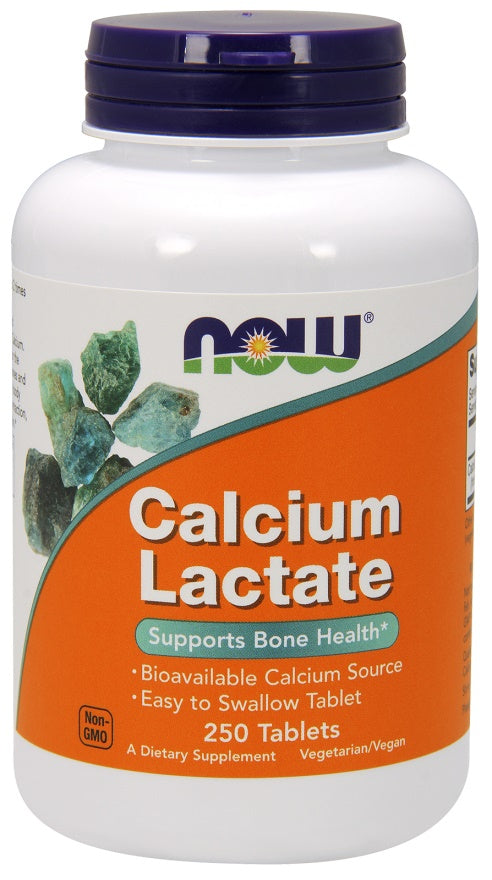 Produkto nuotrauka: NOW Foods Calcium Lactate - 250 tablečių
