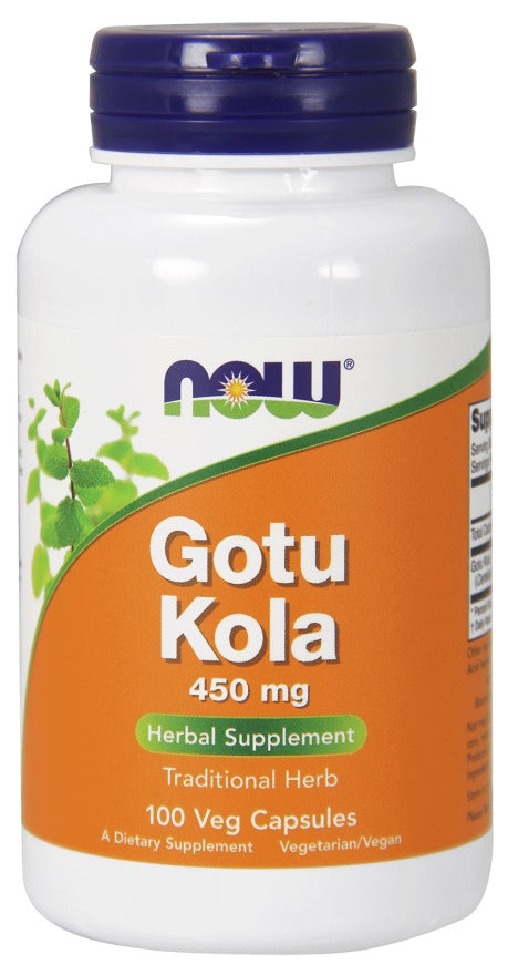 Produkto nuotrauka: NOW Foods Gotu Kola, 450mg - 100 kapsulių