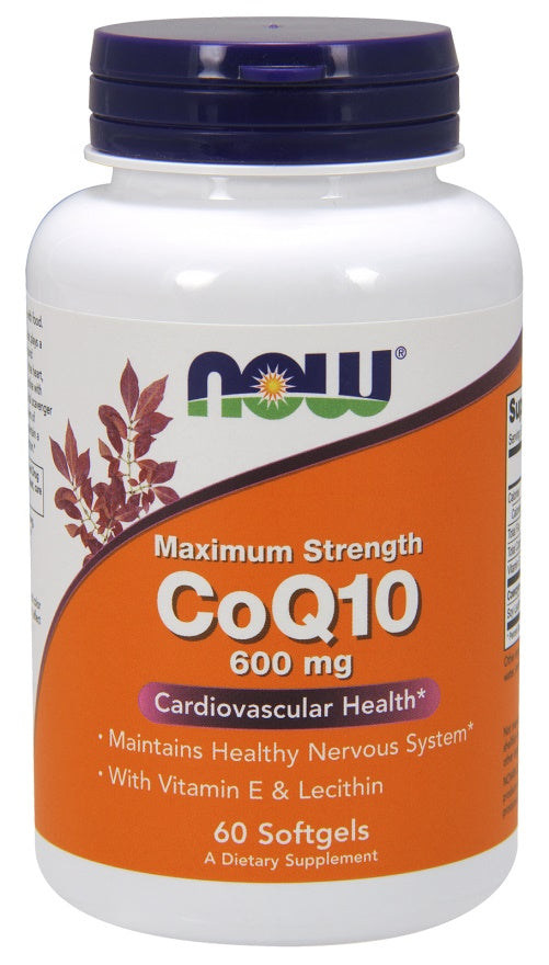 Produkto nuotrauka: NOW Foods CoQ10 with Lecithin & Vitamin E, 600mg - 60 minkštųjų kapsulių