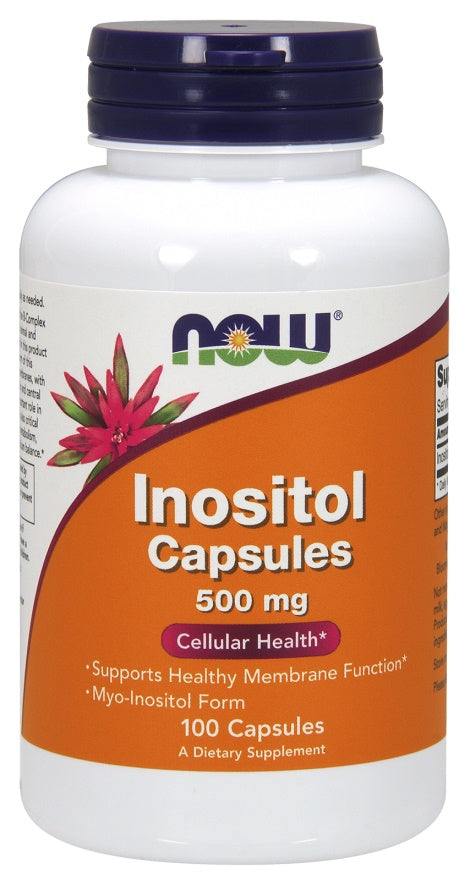 Produkto nuotrauka: NOW Foods Inositol, 500mg - 100 kapsulių