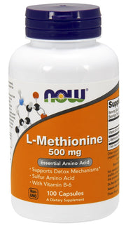 Produkto nuotrauka: NOW Foods L-Methionine, 500mg - 100 kapsulių