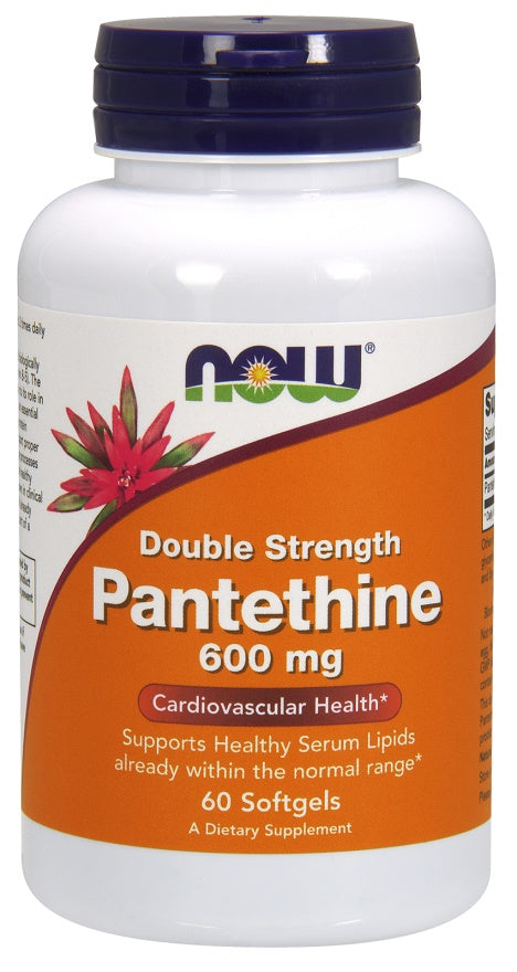 Produkto nuotrauka: NOW Foods Pantethine, 600mg Double Strength - 60 minkštųjų kapsulių