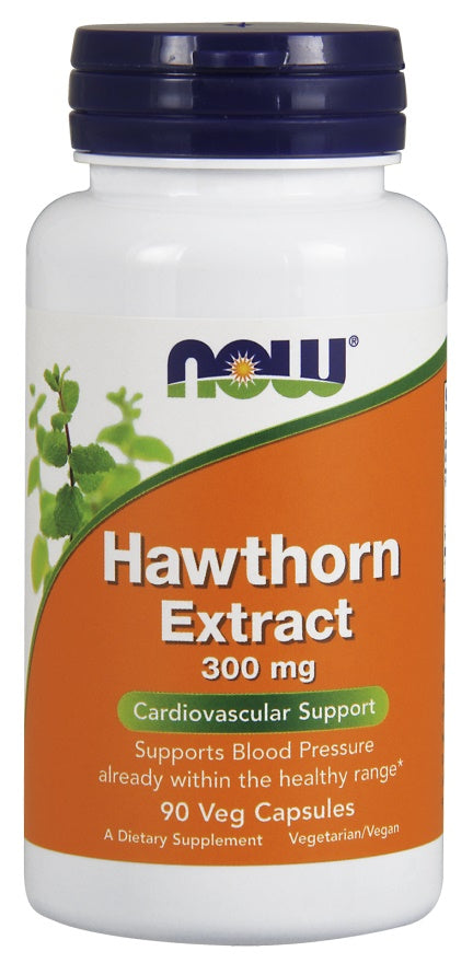 Produkto nuotrauka: NOW Foods Hawthorn Extract, 300mg - 90 kapsulių
