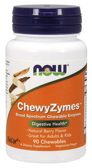 NOW Foods ChewyZymes – 90 kramtomųjų tablečių