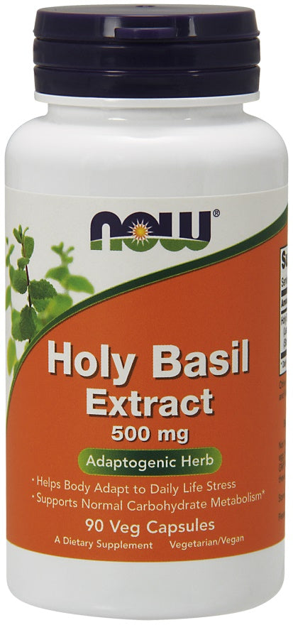 Produkto nuotrauka: NOW Foods Holy Basil Extract, 500mg - 90 kapsulių