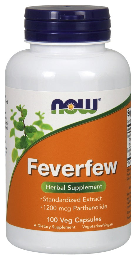 Produkto nuotrauka: NOW Foods Feverfew - 100 kapsulių