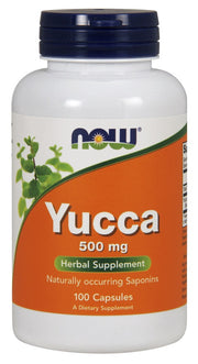 NOW Foods Yucca, 500 mg – 100 kapsulių