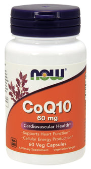 NOW Foods kofermentas Q10, 60 mg – 60 kapsulių