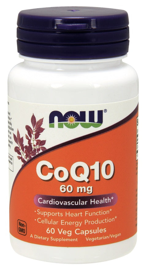 Produkto nuotrauka: NOW Foods CoQ10, 60mg - 60 kapsulių
