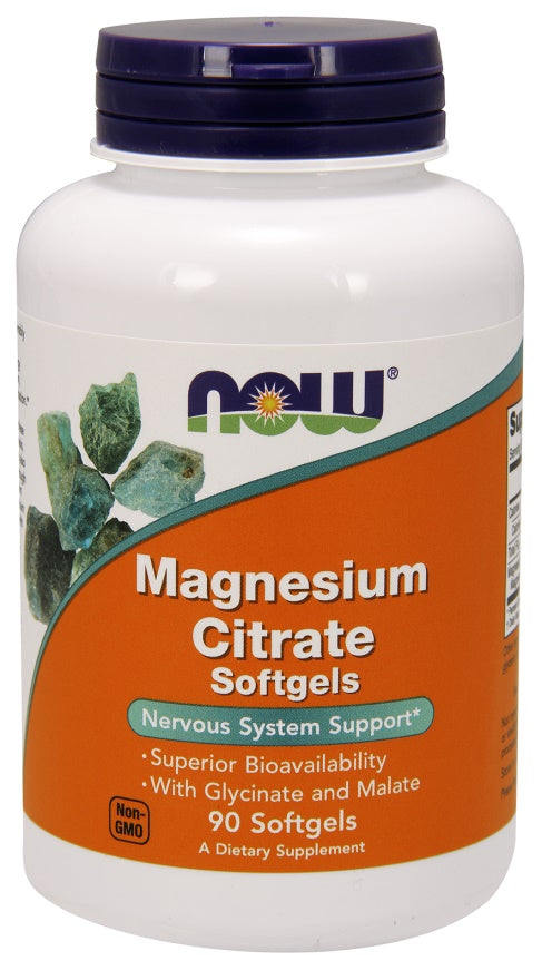 Produkto nuotrauka: NOW Foods Magnesium Citrate Softgels - 90 minkštųjų kapsulių