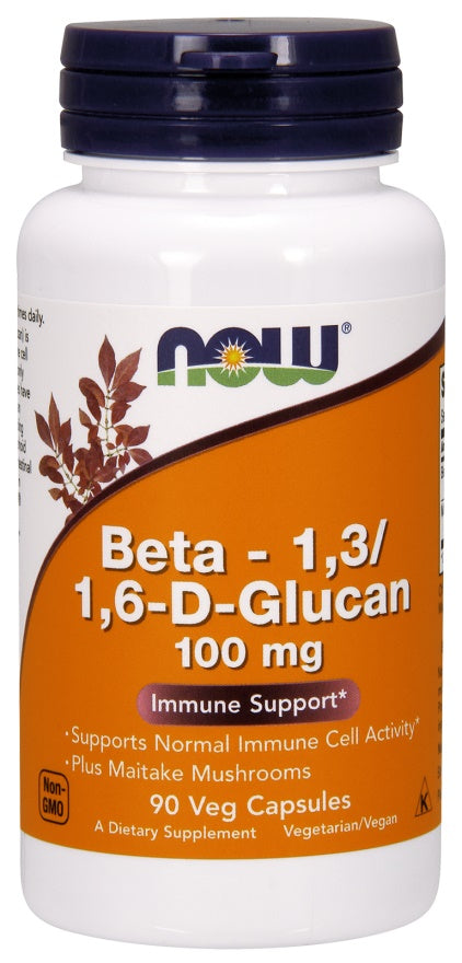 NOW Foods Beta – 1,3/1,6 - D - gliukanas, 100 mg – 90 kapsulių