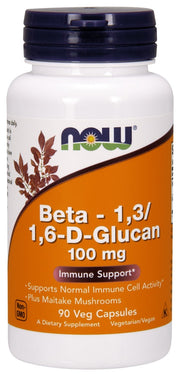 Produkto nuotrauka: NOW Foods Beta - 1,3/1,6-D-Glucan, 100mg - 90 kapsulių