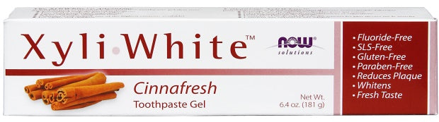NOW Foods XyliWhite, Cinnafresh dantų pastos gelis - 181 g