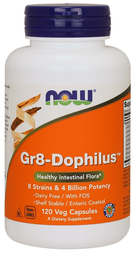 NOW Foods Gr8 - Dophilus – 120 kapsulių