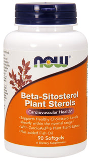 Produkto nuotrauka: NOW Foods Beta-Sitosterol Plant Sterols - 90 minkštųjų kapsulių