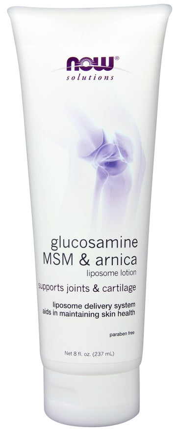 Produkto nuotrauka: NOW Foods Glucosamine, MSM & Arnica Liposome Lotion - 237 ml.