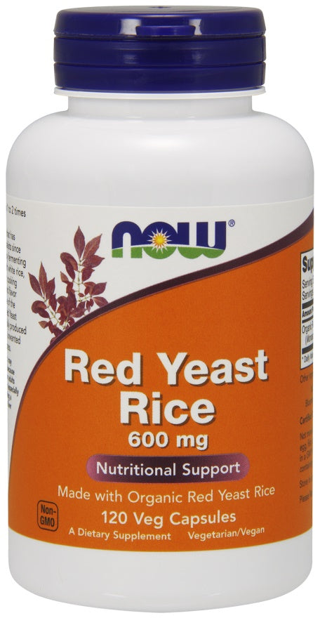 Produkto nuotrauka: NOW Foods Red Yeast Rice, 600mg - 120 kapsulių