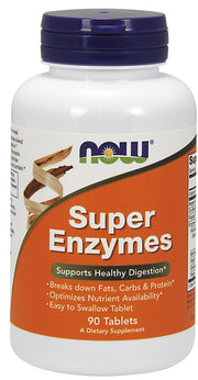 NOW Foods Super Enzymes - 90 tablečių