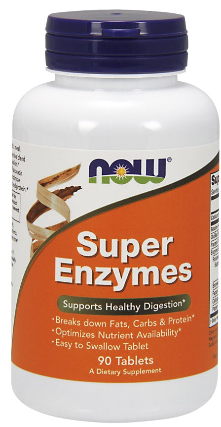 Produkto nuotrauka: NOW Foods Super Enzymes - 90 tablečių