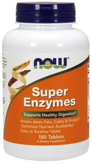 Produkto nuotrauka: NOW Foods Super Enzymes - 180 tablečių