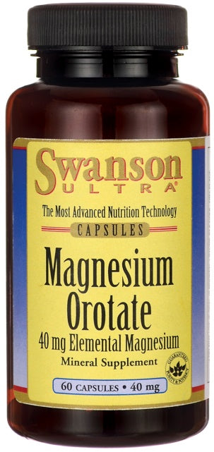 Swanson magnio orotatas, 40 mg – 60 kapsulių