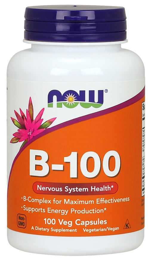 Produkto nuotrauka: NOW Foods Vitamin B-100 - 100 kapsulių