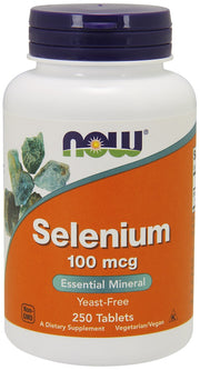 Produkto nuotrauka: NOW Foods Selenium, 100mcg - 250 tablečių