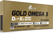 Olimp Nutrition Gold Omega 3 D3 + K2 Sport Edition - 60 kapsulių