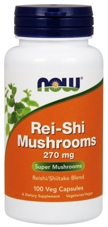 Produkto nuotrauka: NOW Foods Rei-Shi Mushrooms, 270mg - 100 kapsulių
