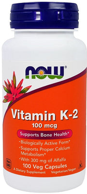 Produkto nuotrauka: NOW Foods Vitamin K-2, 100mcg - 100 kapsulių