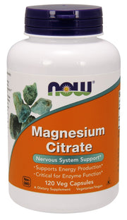 Produkto nuotrauka: NOW Foods Magnesium Citrate, 400mg - 120 kapsulių