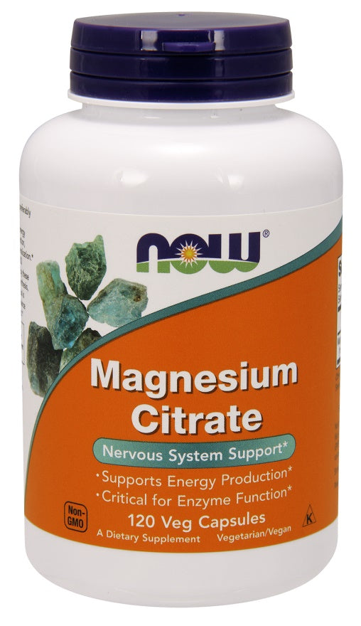 Produkto nuotrauka: NOW Foods Magnesium Citrate, 400mg - 120 kapsulių