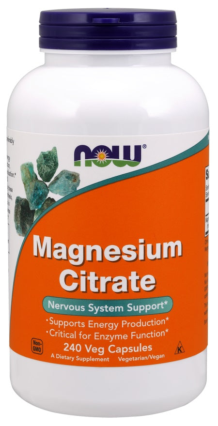 Produkto nuotrauka: NOW Foods Magnesium Citrate, 400mg - 240 kapsulių