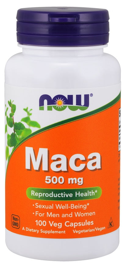 Produkto nuotrauka: NOW Foods Maca, 500mg - 100 kapsulių
