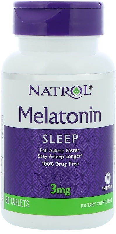 Natrol melatoninas, 3 mg - 60 tablečių