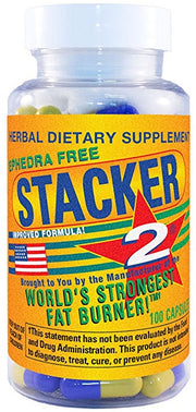 Stacker2 Europe Stacker 2 be efedros – 100 kapsulių