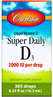 Carlson Labs Super Daily D3, 2000 TV - 10 ml.