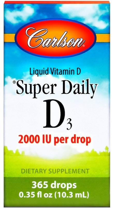 Carlson Labs Super Daily D3, 2000 TV - 10 ml.