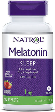 Natrol greitai tirpstantis melatoninas, 1 mg - 90 tablečių