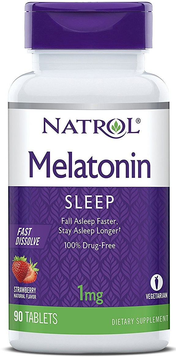 Natrol greitai tirpstantis melatoninas, 1 mg - 90 tablečių