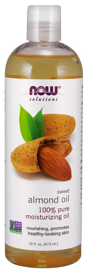 NOW Foods migdolų aliejus, grynas - 473 ml.