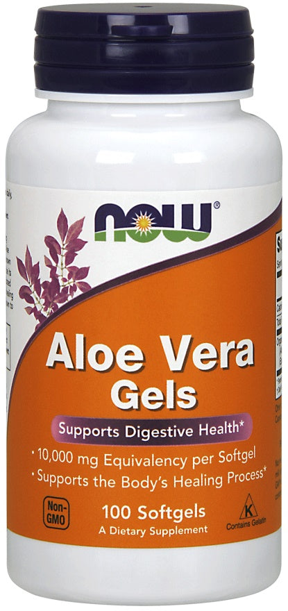 Produkto nuotrauka: NOW Foods Aloe Vera Gels - 100 minkštųjų kapsulių